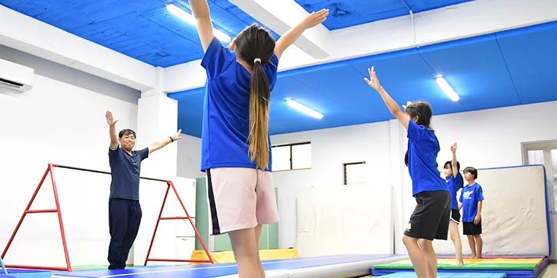 小学生クラスの準備体操